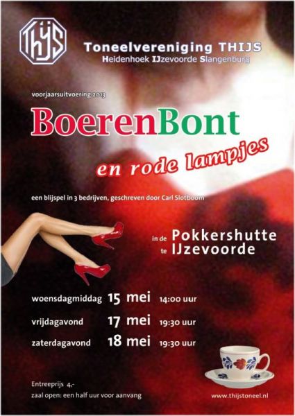 Boerenbont en rode lampjes