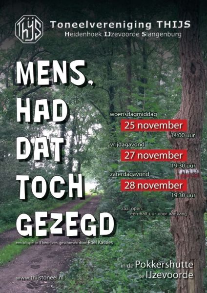 Mens, had dat toch gezegd